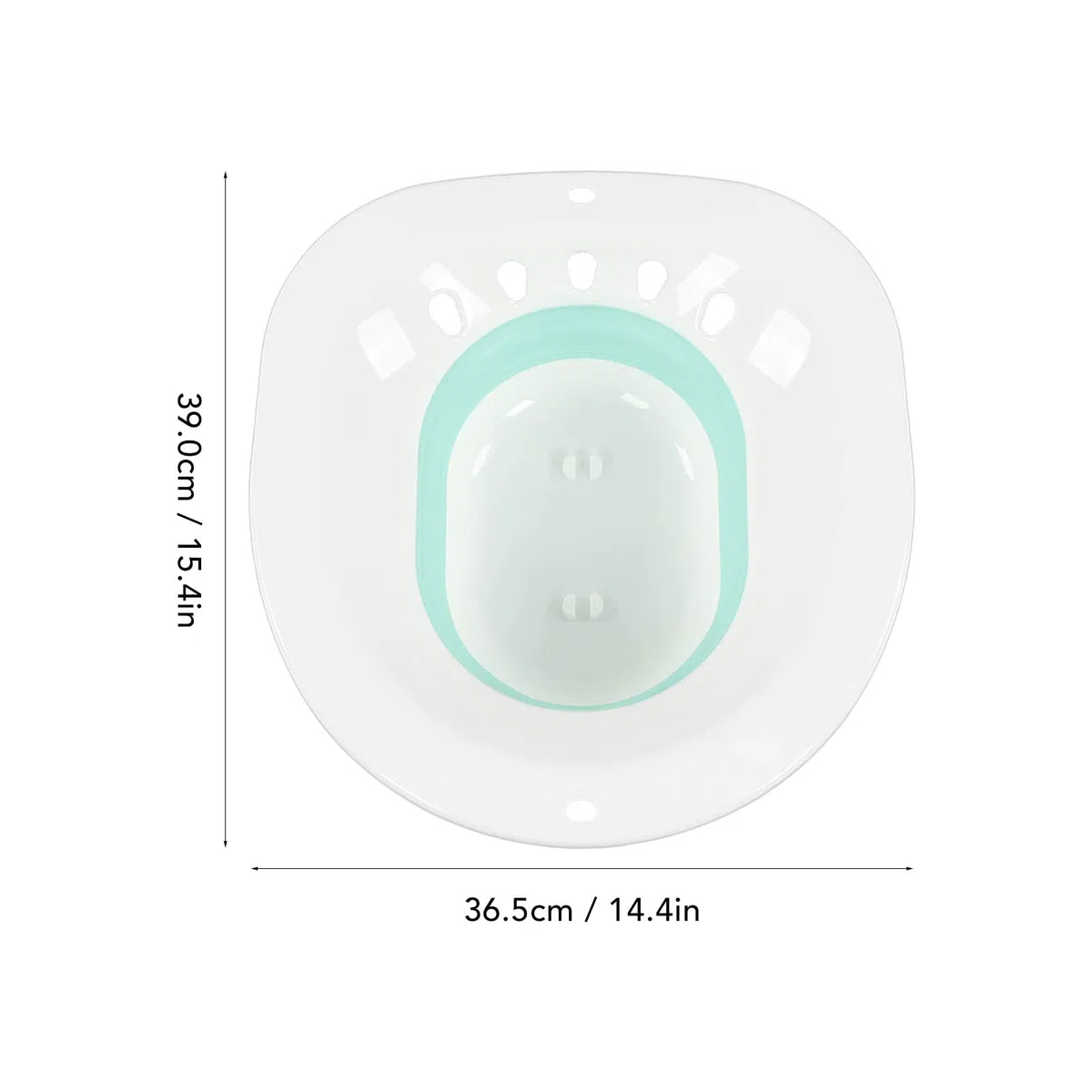 Sitz Bath per Sedile del Water, WC Dopo il Parto Squat Riduce il Dolore A Prova di Fuoriuscita di Acqua Massaggio Sitz Bath Pieghevole con Sciacquone(Verde)
