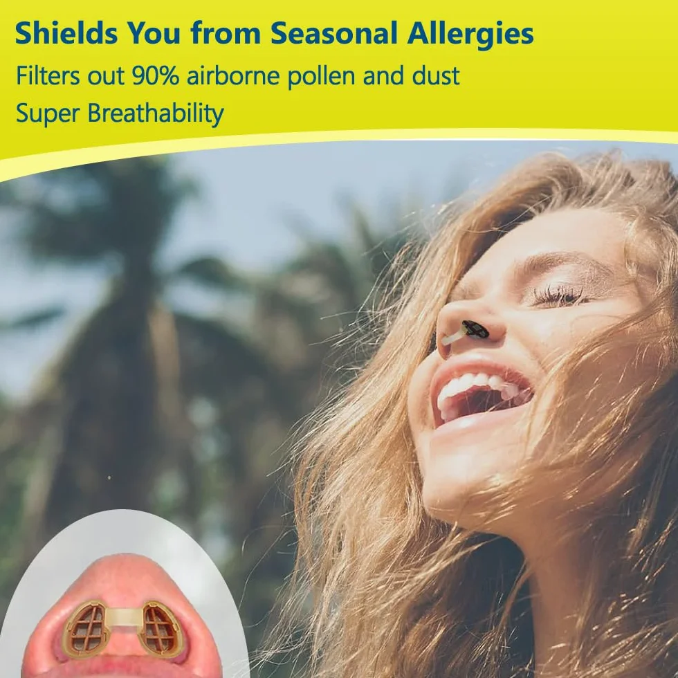 Allerscreen Filtri nasali, ausilio per le allergie stagionali e alla polvere (S, 3 Filtri+12 Sostituzioni)