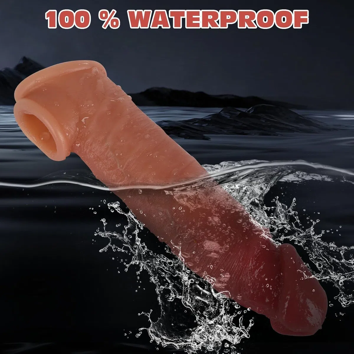 Guaina Pene con Anelli per Coppia, Medical Silicone Penis Sleeve con Cock Ring per Uomo, per Guaine Prolunghe e l'ingrandimento del pene, Ritarda l'eiaculazione Aumenta per L'erezione(YDL-035) (Flesh)