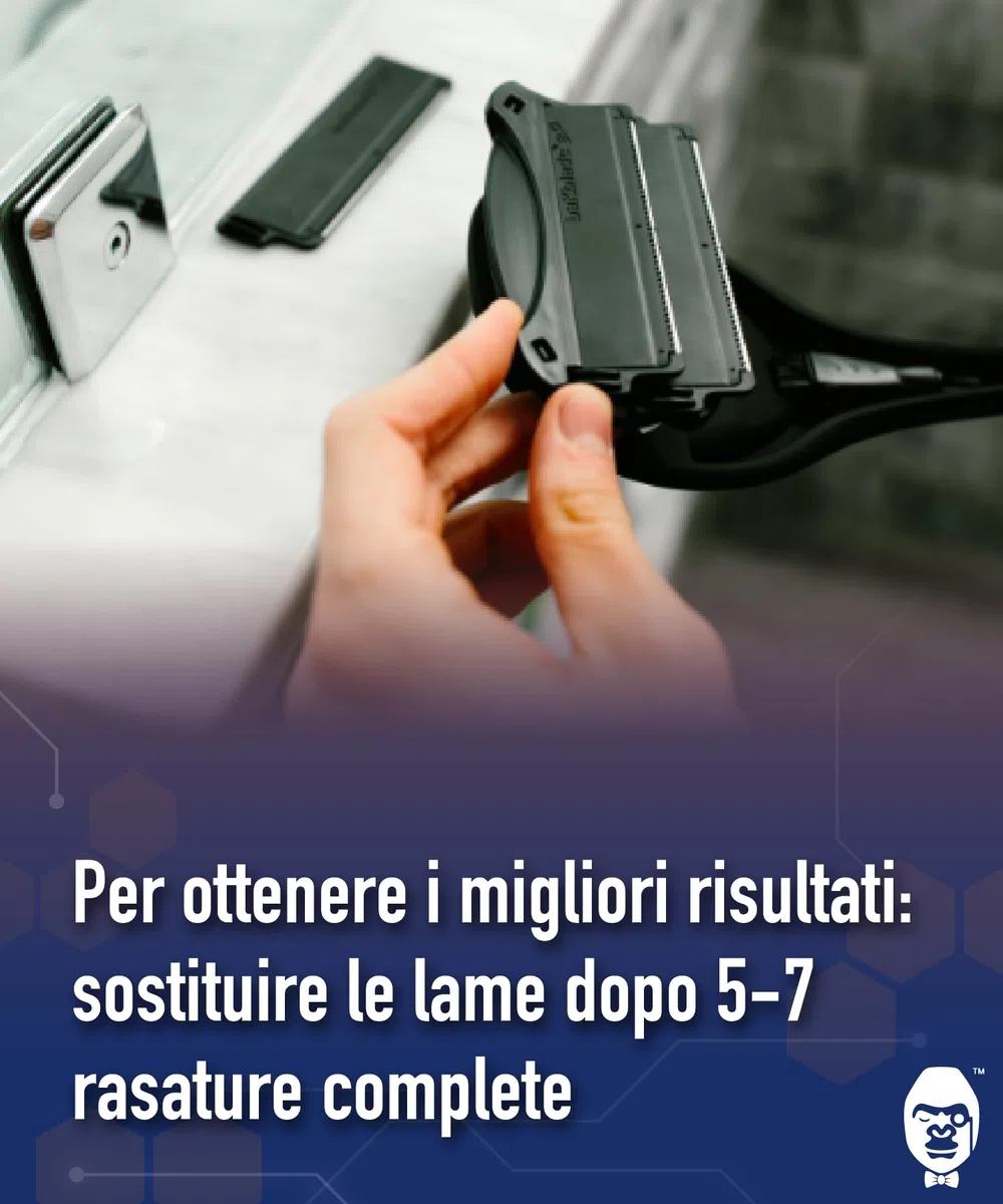 baKblade 2.0 - Ricarica cartucce di ricambio per rasoio per la schiena e per il corpo per rasoi 2.0, 3.0 e 2.0 Elite - Tecnologia Dryglide (6 rasoi inclusi)