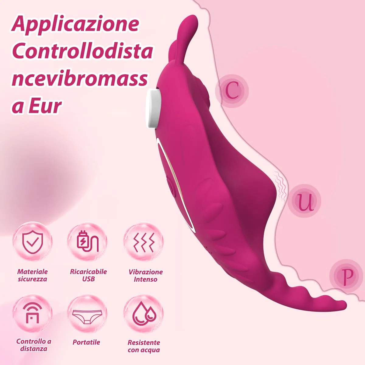 RFIVJ-5M Vibratoreper Donna Professionale Wireless Bluetooth APP controlla il vibratore G-spot Vibratori Donna Piccolo vibratoreper clotoride sexytoysys 9 modalità di design silenzioso e impermeabile