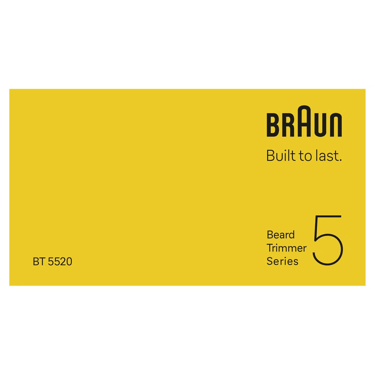Braun Trimmer Barba Series 5, + 4 strumenti per creare il suo stile, lama ultra affilata, 120 min di autonomia, 40 lunghezze, impermeabile, rotella di precisione e bloccaggio, BT5520, nero