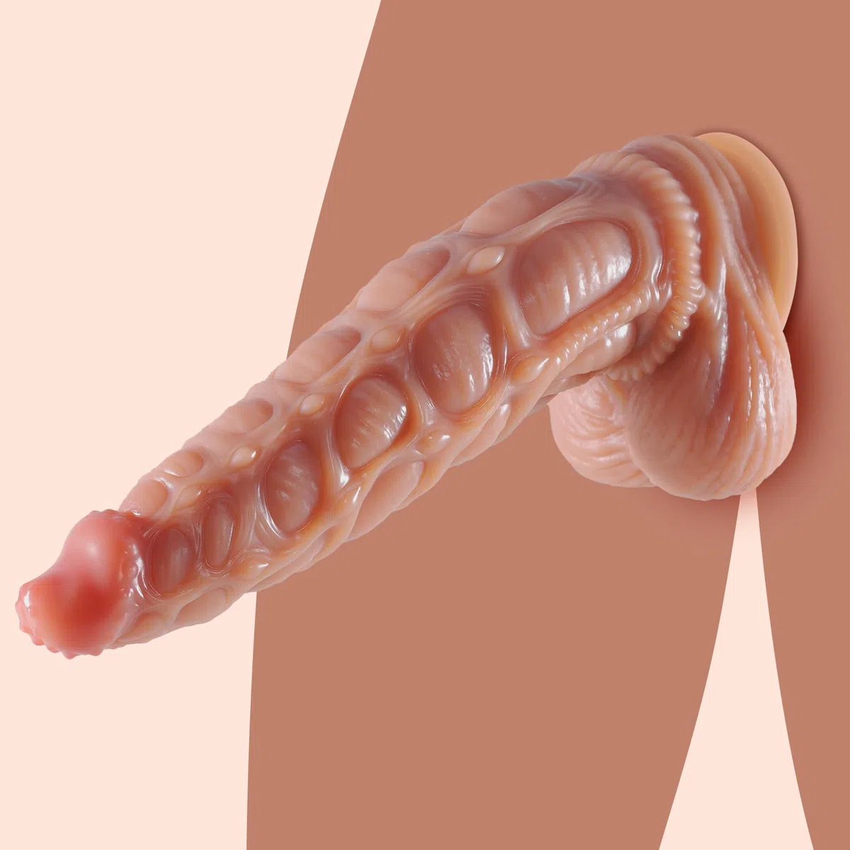 Dildo realistico con ventosa forte, 34,5cm, dildo gigante in silicone, morbido alieno, dildo anale, stimolazione della prostata, giocattolo sessuale per donne, uomini