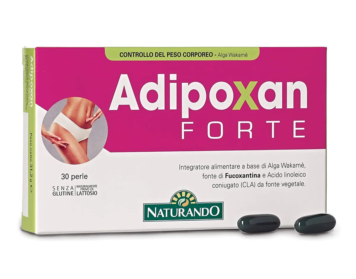 Naturando Adipoxan Forte - integratore alimentare Trattamento pancia e fianchi - 30 capsule