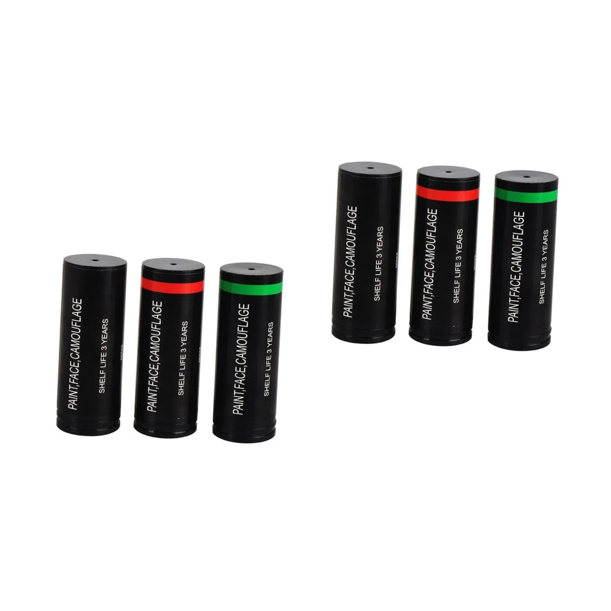 VILLCASE 2 Set di Kit di Pittura per Il Viso Mimetico Bastoncini di Crema Mimetica per attività Allaperto Cosplay Arte 3 Pezzi*2