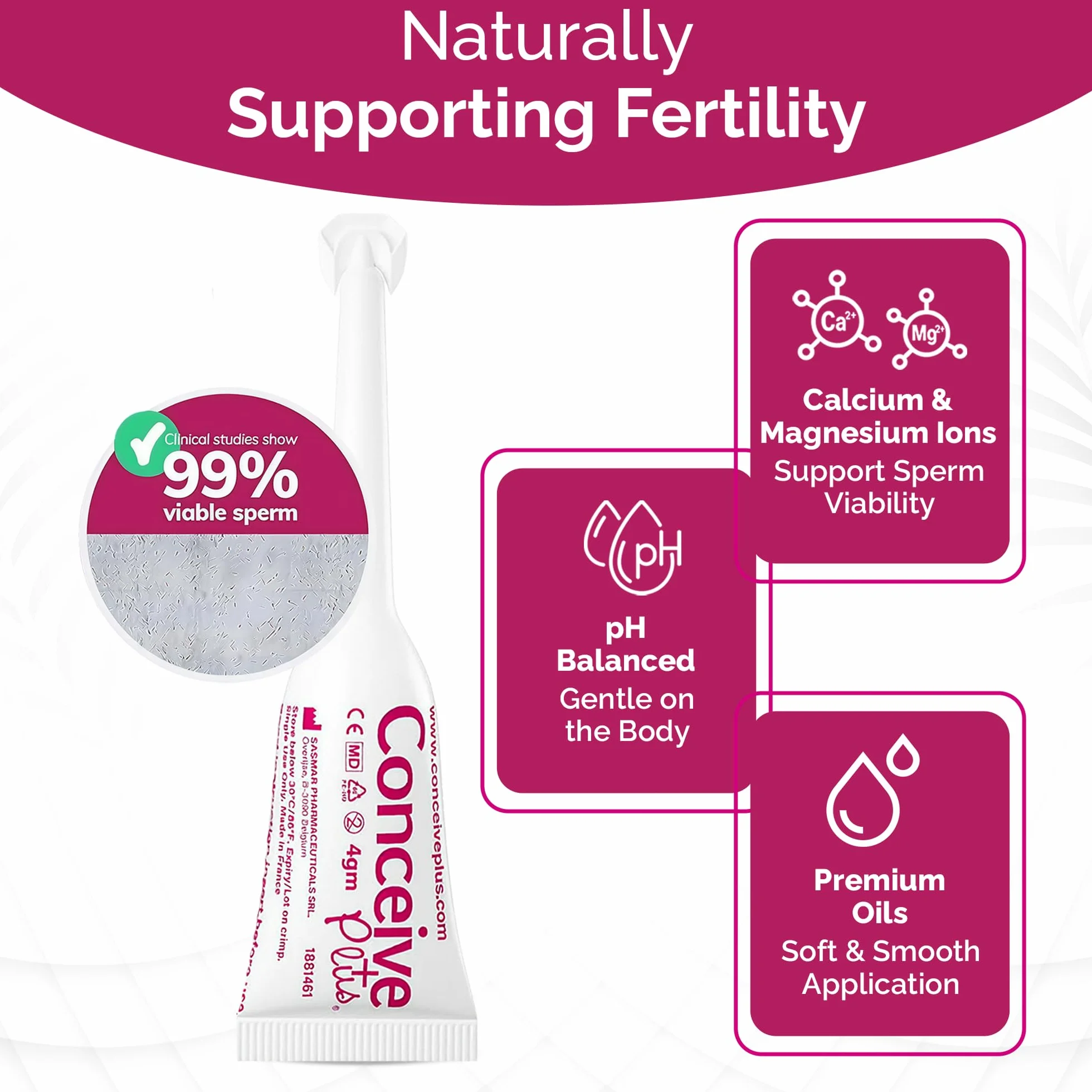 Conceive Plus Fertility Lubricant Individual Use Applicators - 8 Pack