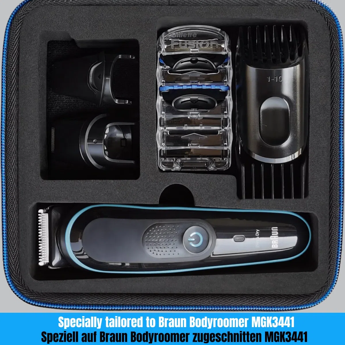 LAVSS MGK3441 - Custodia compatibile con Braun All-In-One per la cura della barba