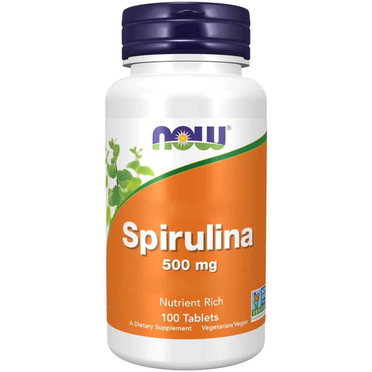 Now Foods, Spirulina, 500 mg, 100 Compresse vegane, Testato in Laboratorio, Senza Soia, Senza Glutine, Vegetariano, Non OGM