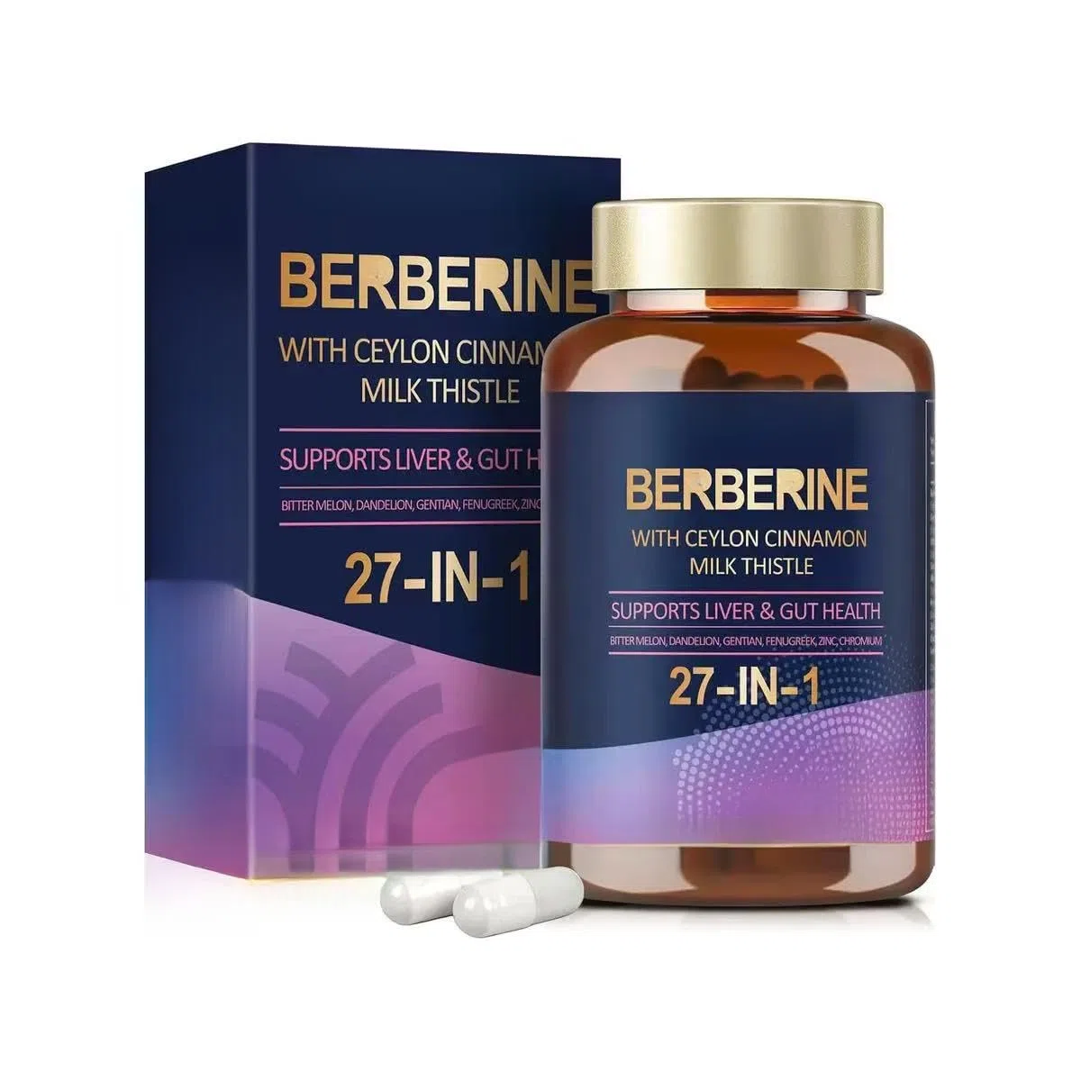 Berberina, favorisce la salute del fegato e dell'intestino, rafforza il sistema immunitario e aiuta a ottenere un fisico migliore, adatta sia per gli uomini che per le donne | berberina con cannella d