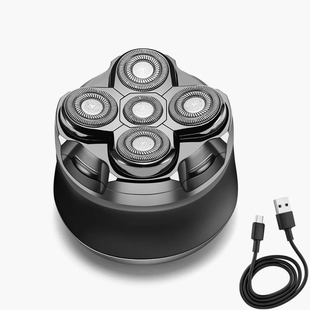 MAXILISSE Head Shaver – Rasoio Elettrico per Testa Uomo 5 Testine Fluttuanti | Macchina da Barba Ricaricabile Senza Fili, Ergonomica, Lame in Acciaio Inossidabile