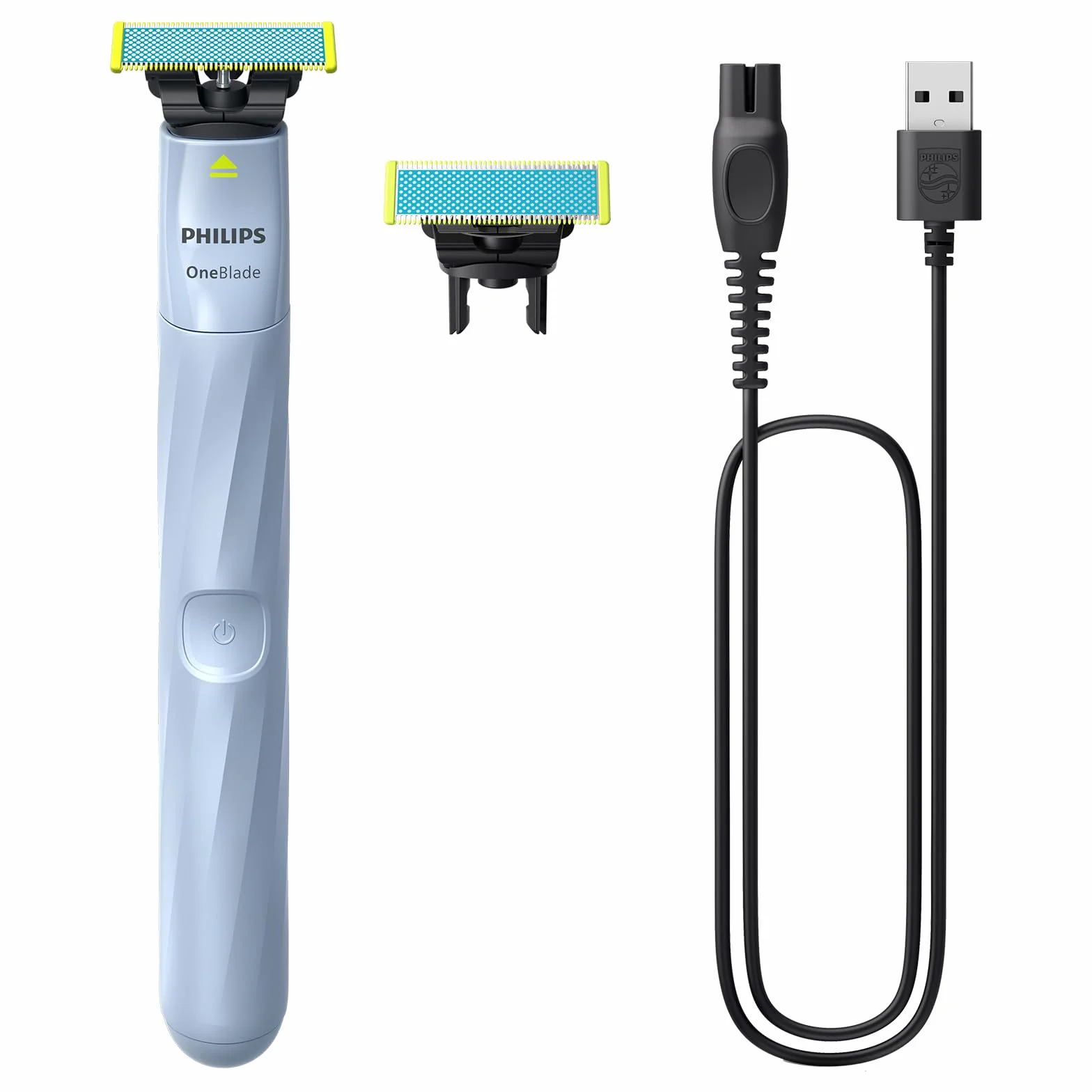 Philips OneBlade First Shave Autentico Sistema di rasatura elettrico ibrido per ragazzi, modello QP1324/30