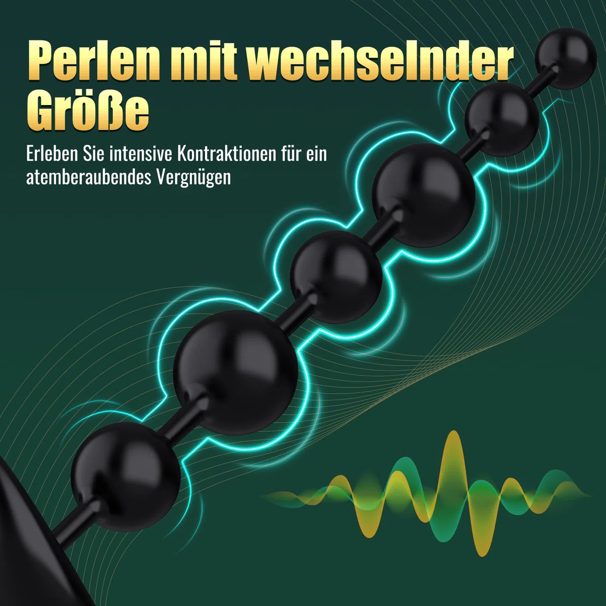 Vibratore Anale con 6 Palline Vibranti, Plug Anale-Dilatatore Donna Uomo Sex Toys, Stimolatore Prostata per Lui Massaggiatore Dildo Anale, Vibratore per Uomo Toys Sessuali Anal Plug Sexytoysys