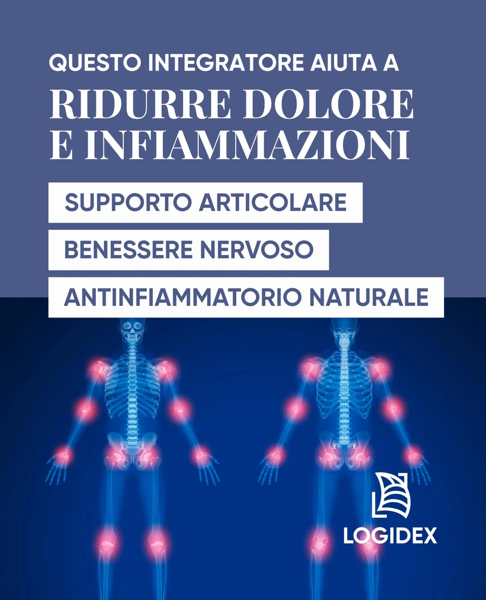 Fibrinosil - Integratore Antinfiammatorio Naturale Dolori Articolari e Muscolari con Artiglio del Diavolo Forte, Bromelina e Boswellia, Miorilassante muscolare – 20 Compresse – Logidex