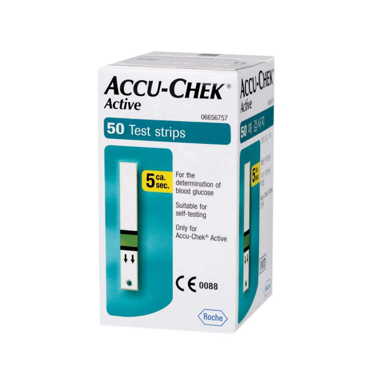 Accu-Chek, strisce reattive per misurare il livello di glucosio nel sangue (confezione da 50)