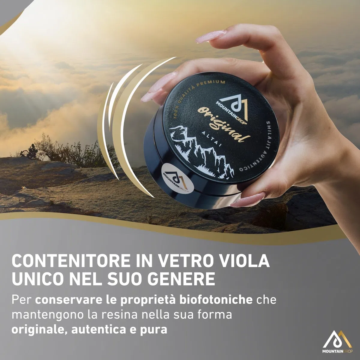 SHILAJIT, 40 g (fornitura 3-5 mesi), resina Shilajit naturale e pura. Raccolta a mano e realizzata a mano in un barattolo di vetro viola protettivo, supplemento ayurveda per il benessere, testato UE