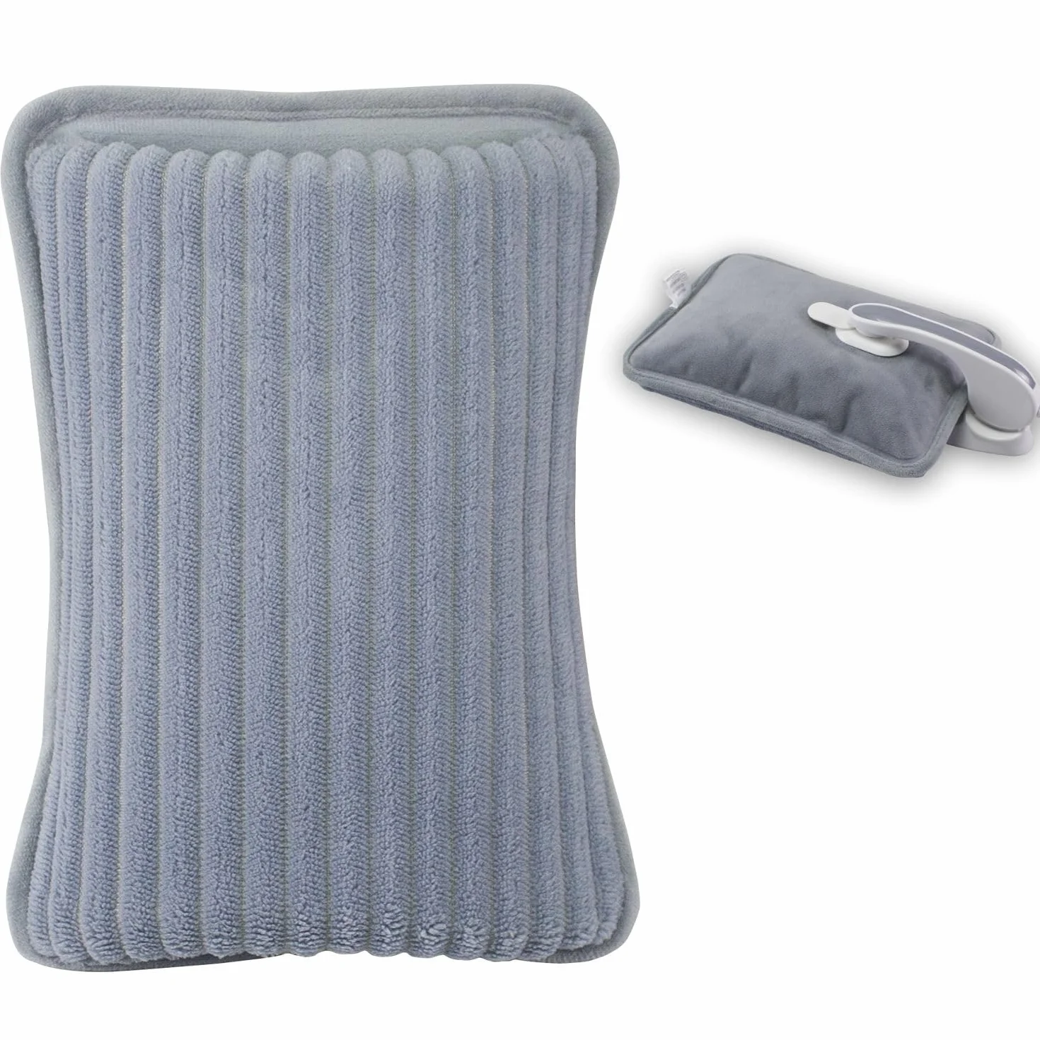 BEPER P203TFO002 Borsa Acqua Calda Elettrica con Rivestimento Morbido, Senza Filo, con Tasche per Mani – Riscaldamento in 15 Minuti, Mantiene Calore 2 Ore, Anti-Surriscaldamento