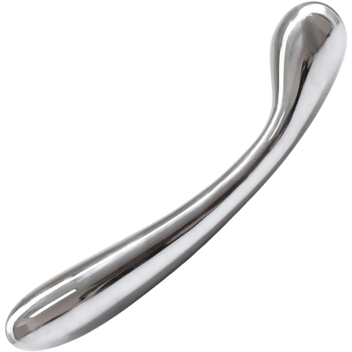 Dildo Anale Acciaio Inox 21 cm 515 g – Doppio Plug Anale ⌀2,5-3 cm – Stimolatore Prostata Estremo per Coppie FOPS A138