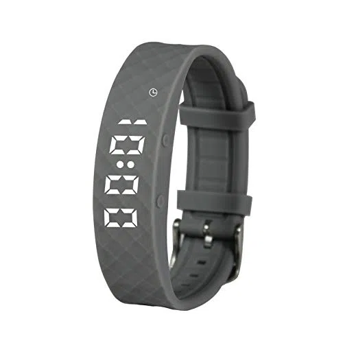 Grey Pivotell Vibratime: sveglia vibrante con pillola promemoria – fino a 12 sveglie giornaliere – ricaricabile (caricatore USB incluso)