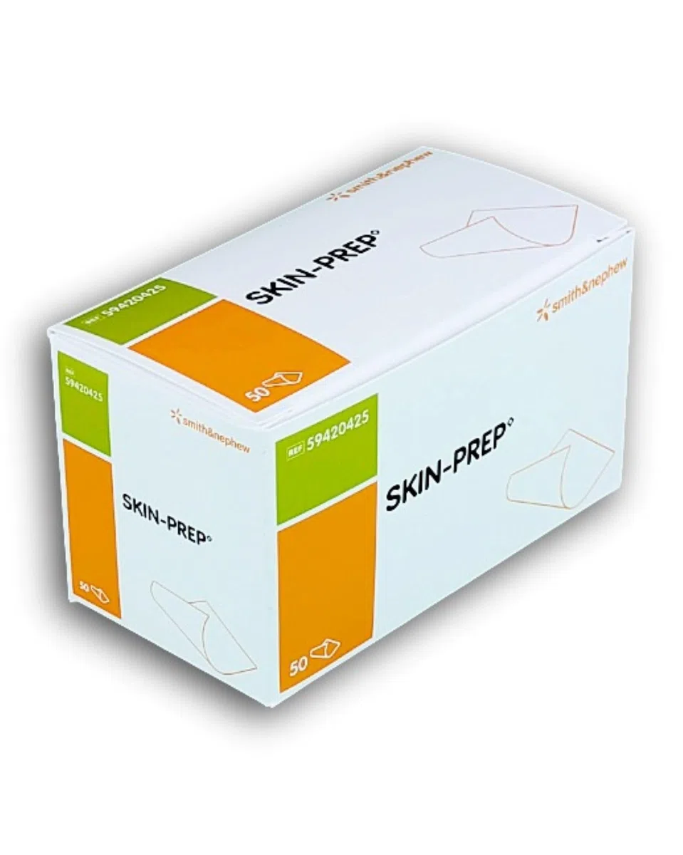 Skin-Prep, Salviette per la Preparazione della Pelle, Confezione da 50 pezzi