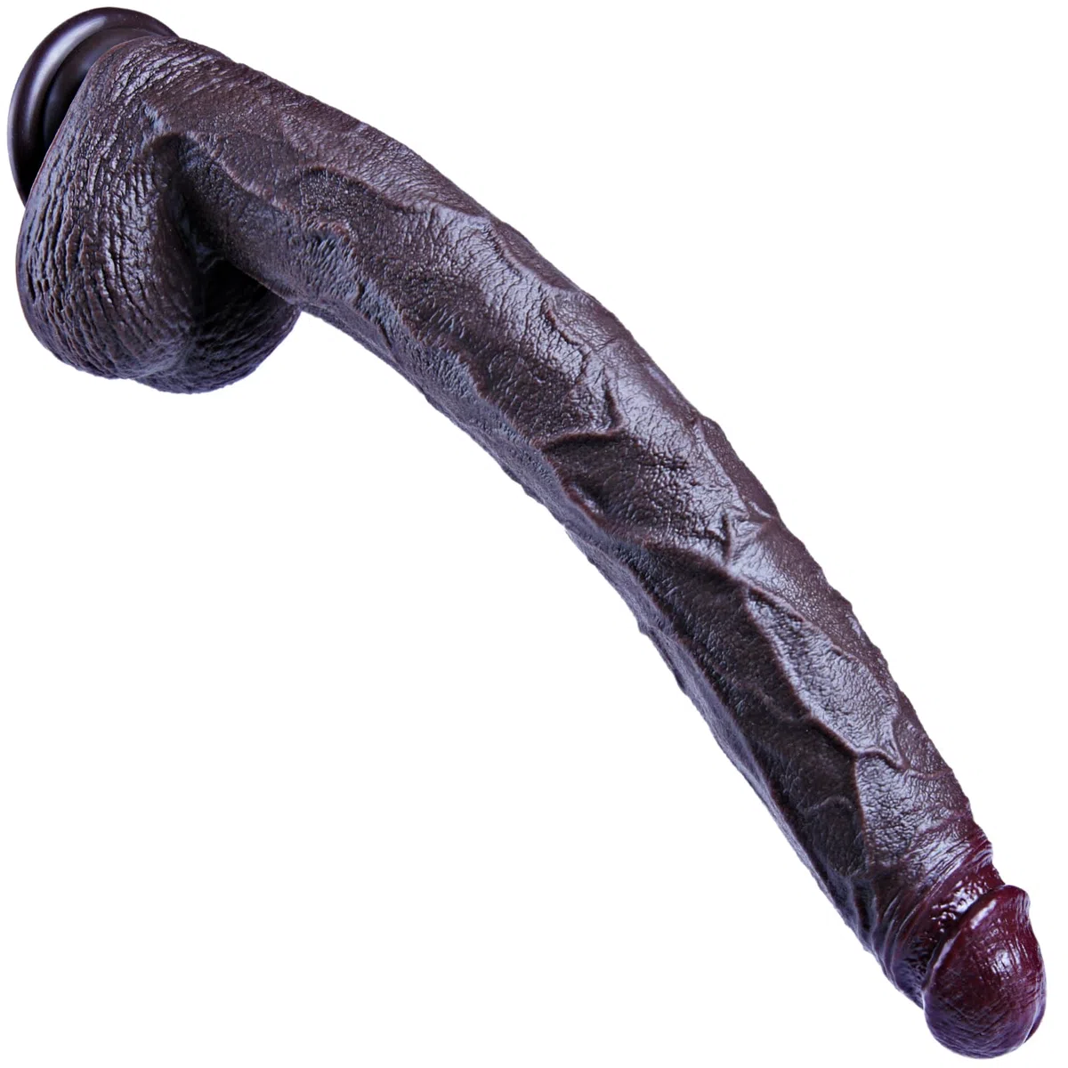Fallo nero extra lungo da 42 cm, giocattolo sessuale femminile realistico, silicone a doppia densità, ventosa, fallo gigante XXXL, stimolatore grande e spesso con palla, adatto per donne/uomini/coppie