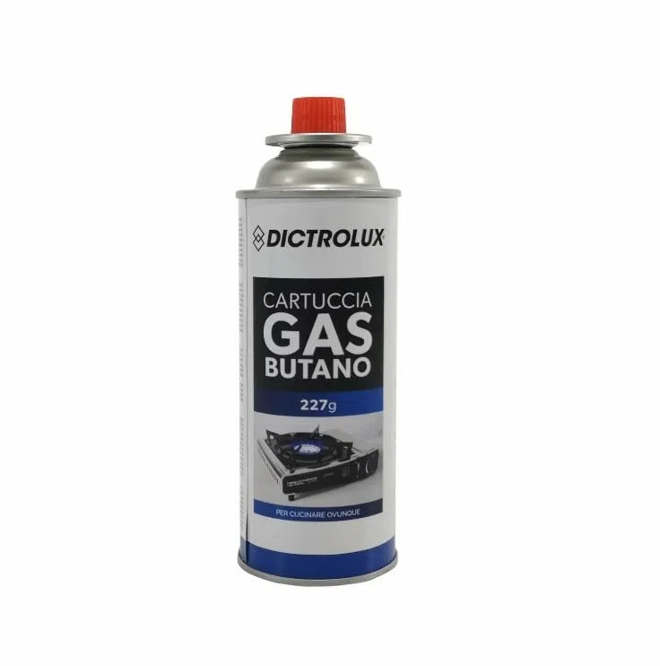 Dictrolux X 8 Cartuccia Gas BUTANO GR. 227 per FORNELLO da esterno/interno