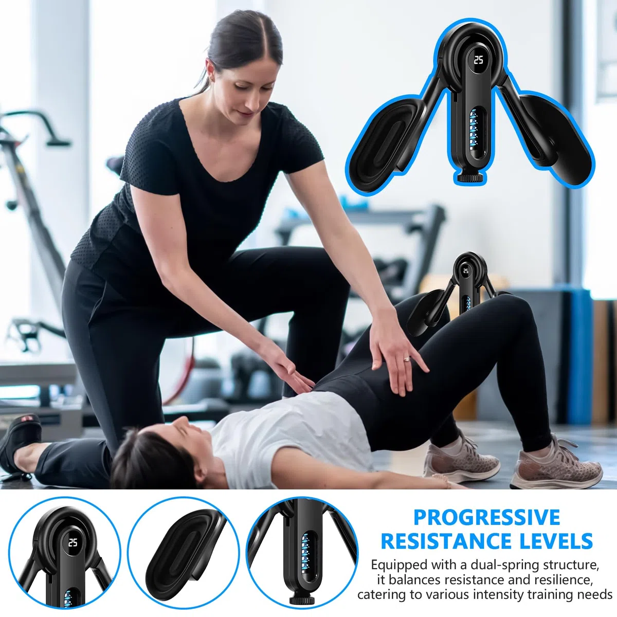 Allenatore kegels - Esciser pelvico, pesi vaginali impostati | Dispositivo di controllo della vescica Postpartum Recovery Aid Rinfreschi del muscolo del pavimento pelvico, attrezzatura per esercizi di