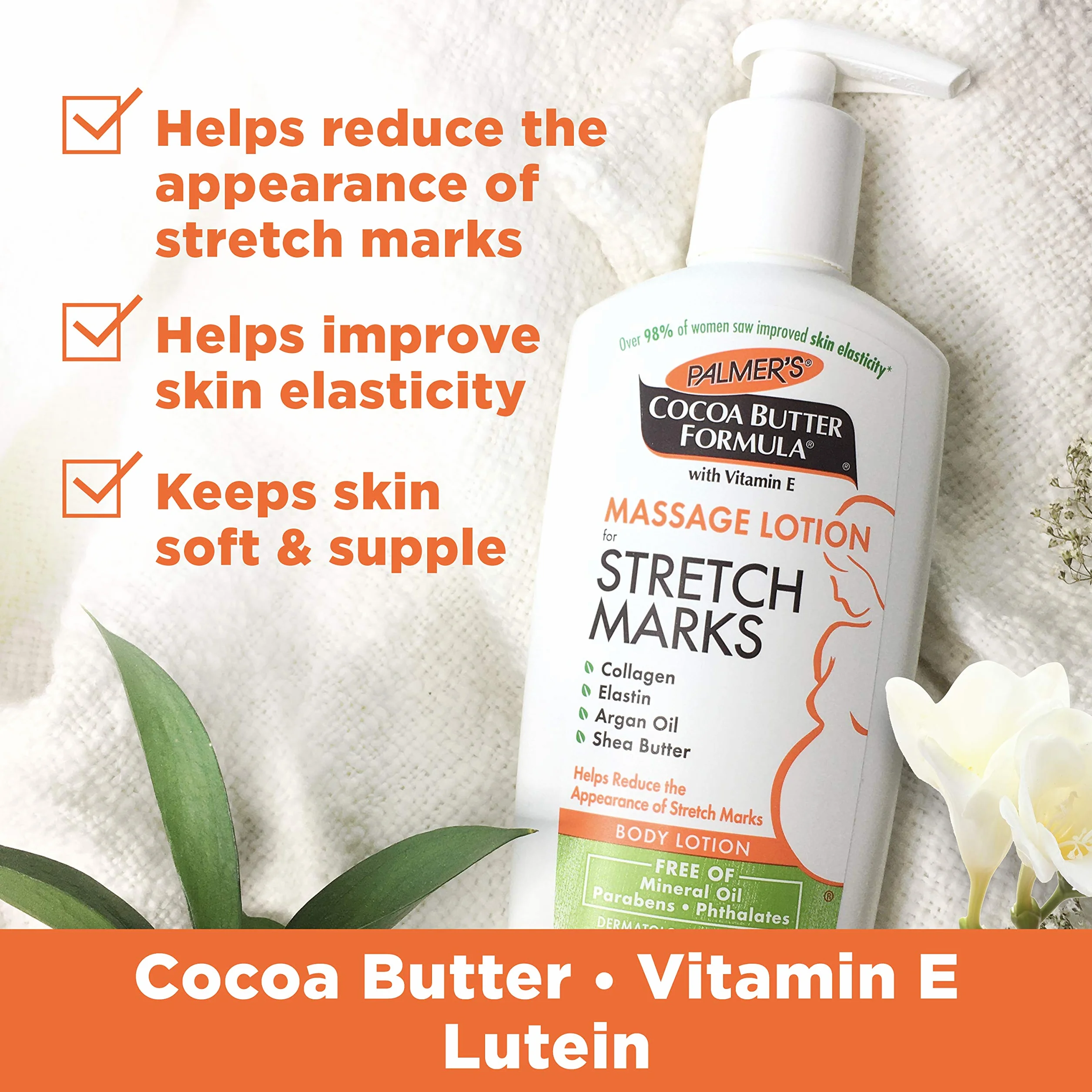 Palmers Burro di Cacao massaggio smagliature Lotion Camicia
