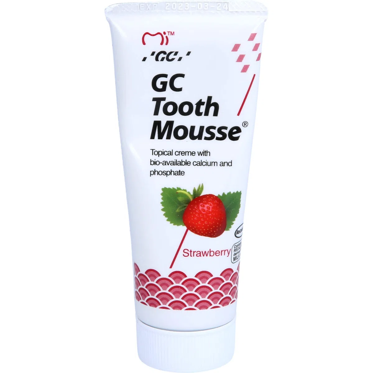 GC Tooth mousse crema alla fragola, 40 g di dentifricio