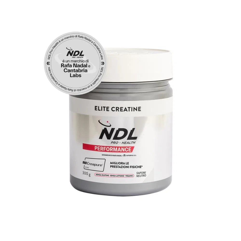 NDL Pro-Health Creatina CREAPURE® Monoidrato I Supporto per Forza, Energia e Recupero Muscolare I Creatina pura in polvere senza additivi I 100 dosi - 3gr I Un marchio di Rafa Nadal & Cantabria Labs