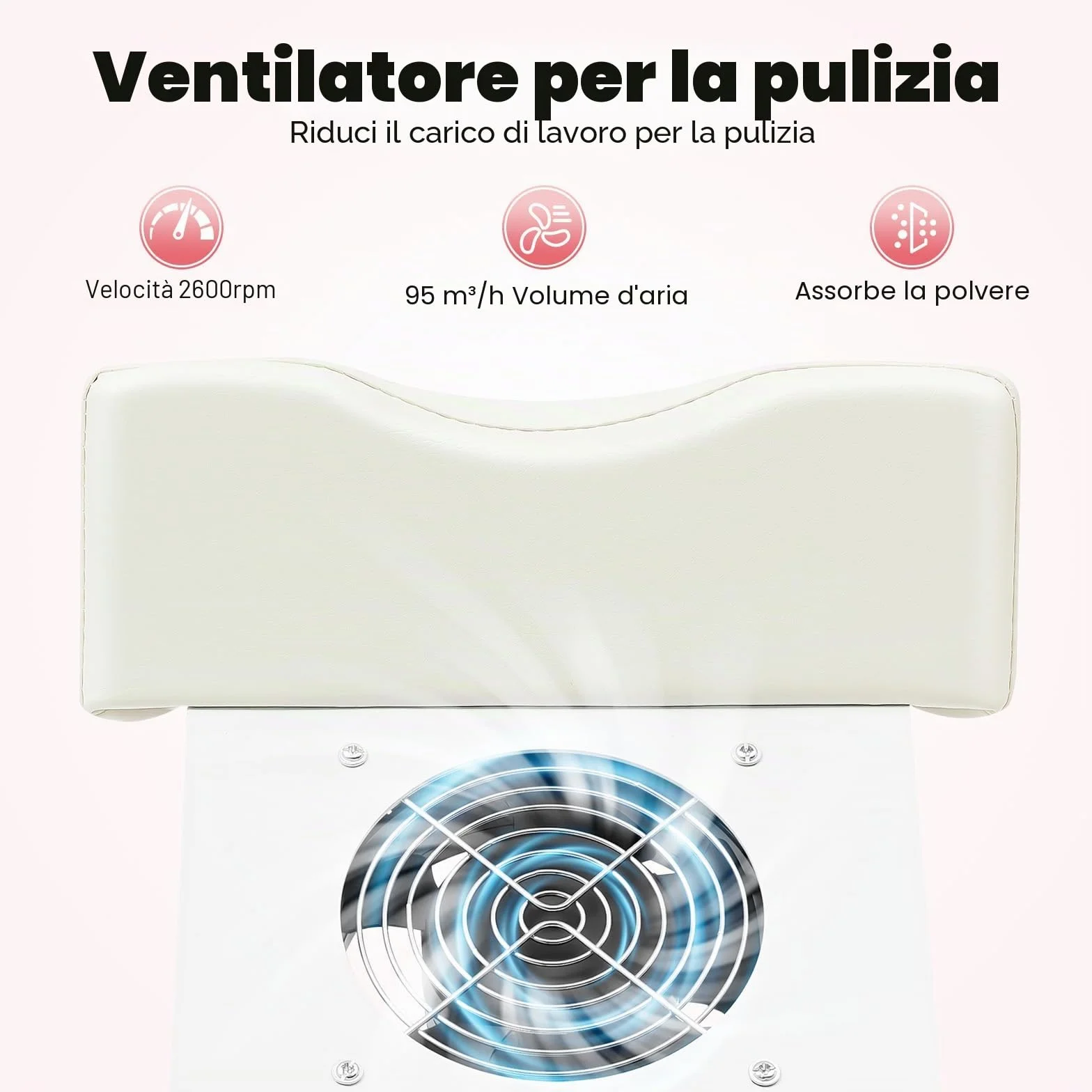 Sgabello per pedicure mobile, sedia con aspirazione, sgabello regolabile in altezza, poggiapiedi, poggiagambe per salone di bellezza