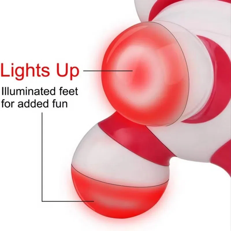 Mini massaggiatore manuale con vibrazione per corpo con luce a LED per testa, collo, schiena, braccia, spalle e dolore