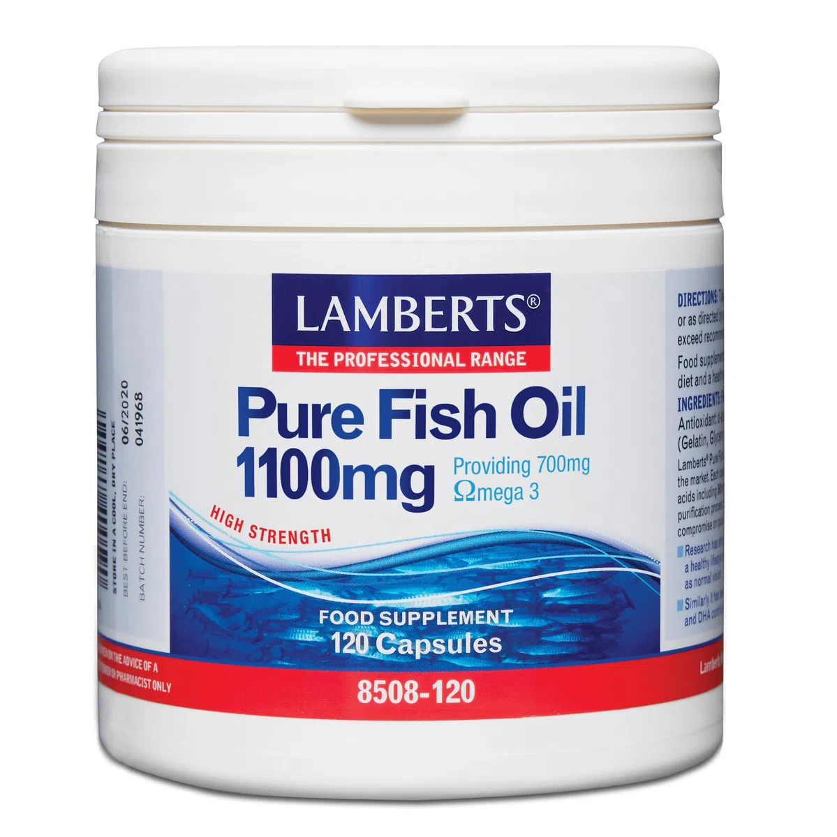 Lamberts Pure Fish Oil 1100mg - 120 Caps