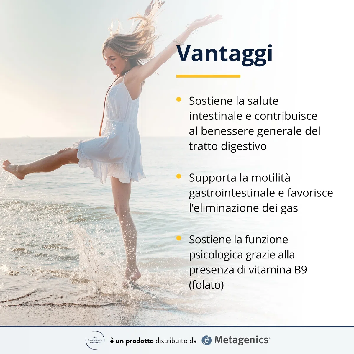 Akkermansia Intestino - Comfort Intestinale Anche in Caso di Stress - 30 Compresse