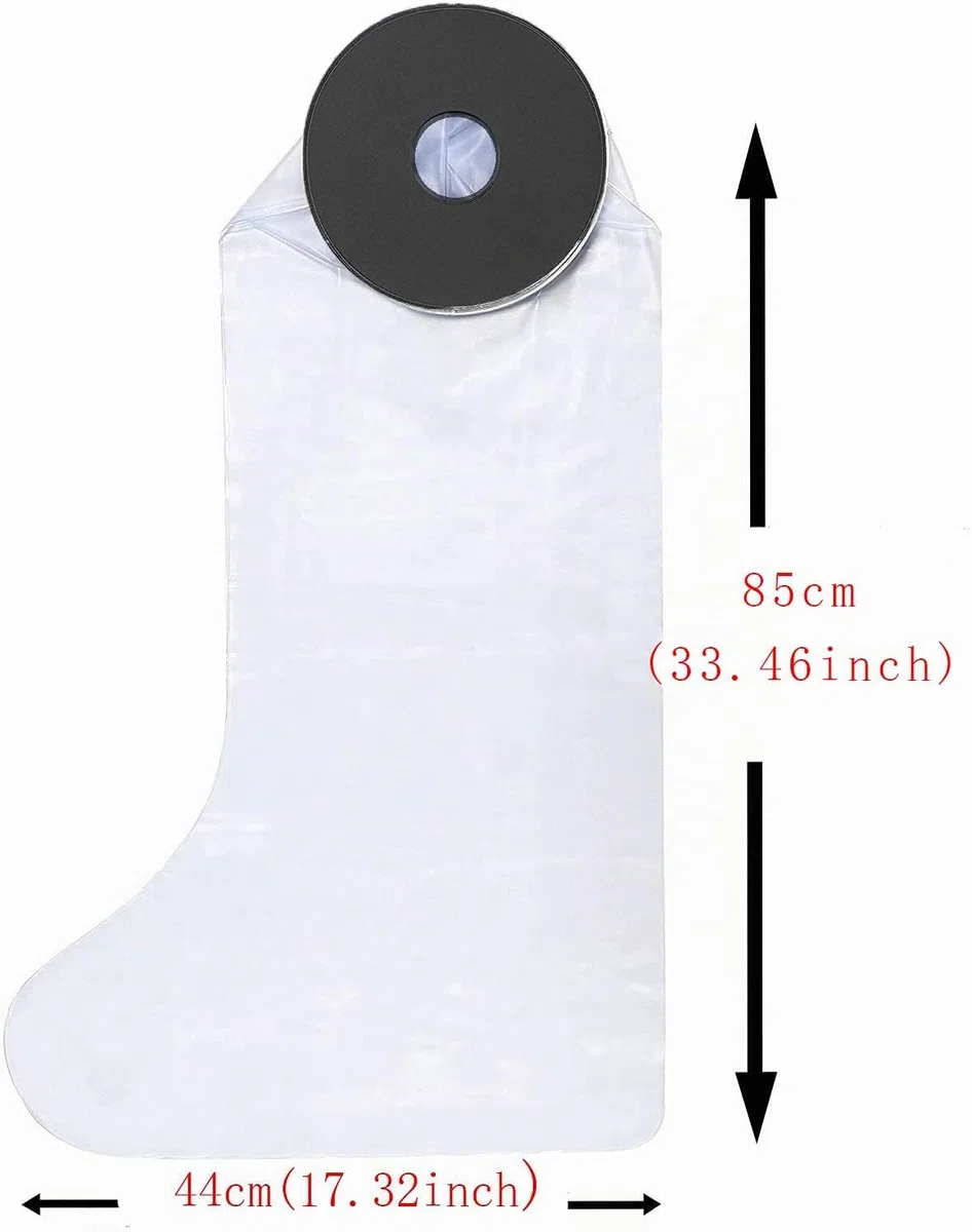 Protezione Doccia Gamba, Protezione Impermeabile Gesso Gamba per Adulti,Protezione Gesso Doccia Mantieni le Ferite e le Bende Asciutte-Integrale Gamba 78 cm