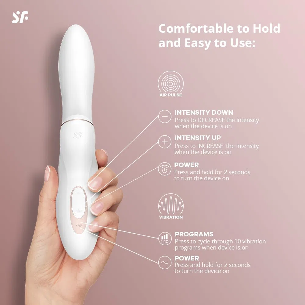 Satisfyer Pro+ G-Spot Rabbit | Succhia clitoride con 11 livelli di intensità | Massaggio punto G con 10 programmi di vibrazione | Vibratore ricaricabile | Giocattolo per il benessere sessuale IPX7
