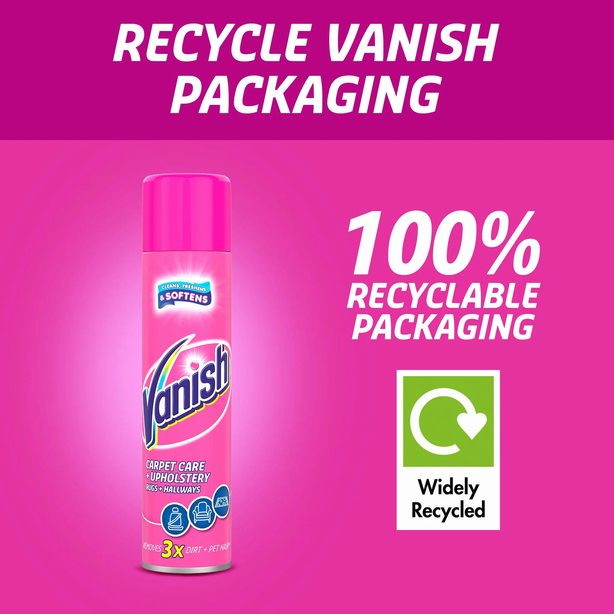 Vanish Oxi Action Detergente per tappezzeria e tappeti, schiuma smacchiante per la pulizia di grandi superfici, 600 ml, fragranza fiori primaverili, pulisce e rinfresca il tuo tappeto