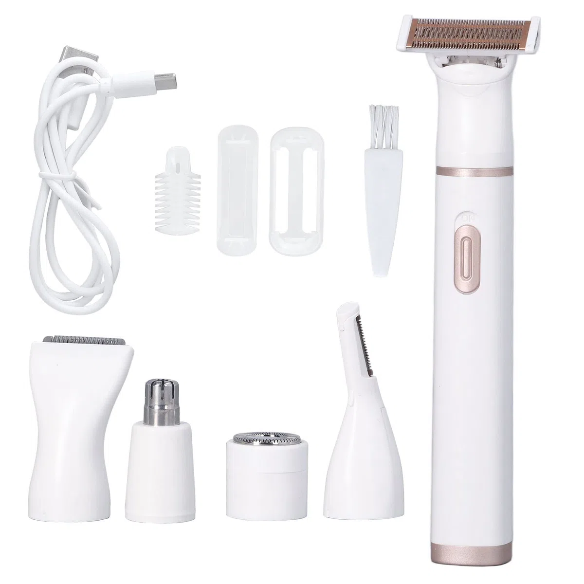 Rasoio Elettrico da Donna, Teste di Rasatura in Raso di Bellezza Depilatore Elettrico Staccabile Rasoio Elettrico da Donna per Gambe