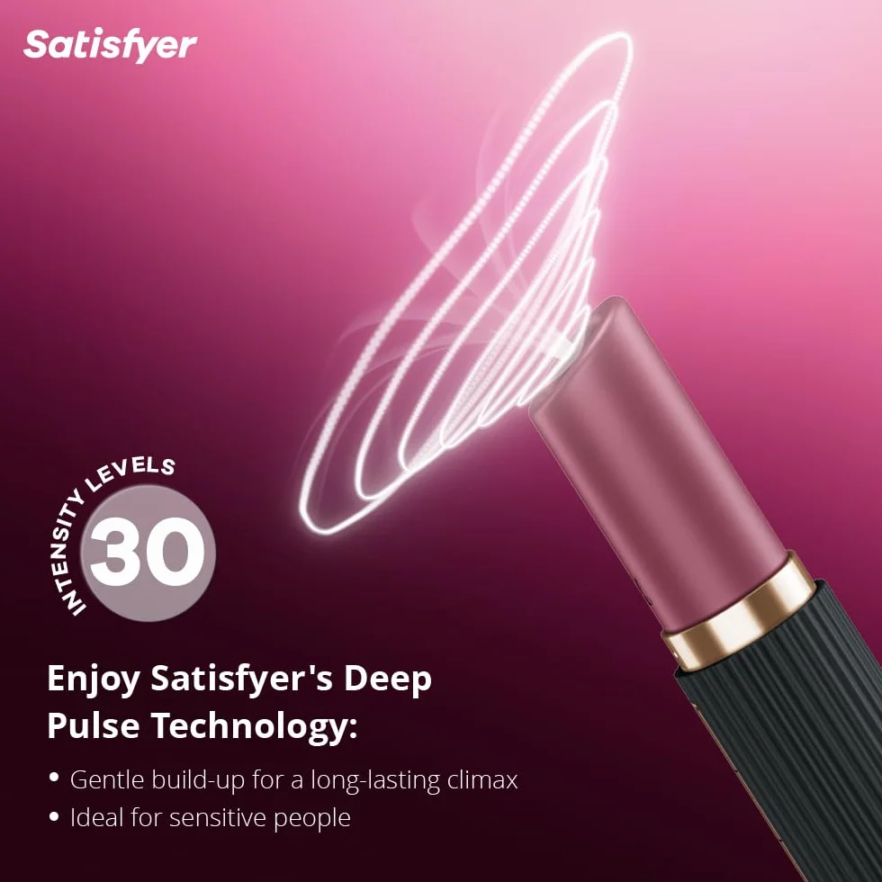 Satisfyer Deep Kiss Vibrator, sex toy, giocattoli sessuali per adulti, per donne, stimolazione del clitoride, dispositivo vibrante per il benessere e il piacere sessuale