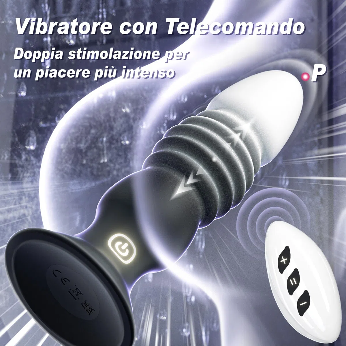 Sex Toys Plug Anale Vibratore per Uomo Donna - Stimolatore Prostata Vibratori Anal Plug Sex Toy 7 Vibrazione 7 Spinta, Massaggiatore Prostatico Sexytoysys per Uomini Coppia Gay con App & Telecomando