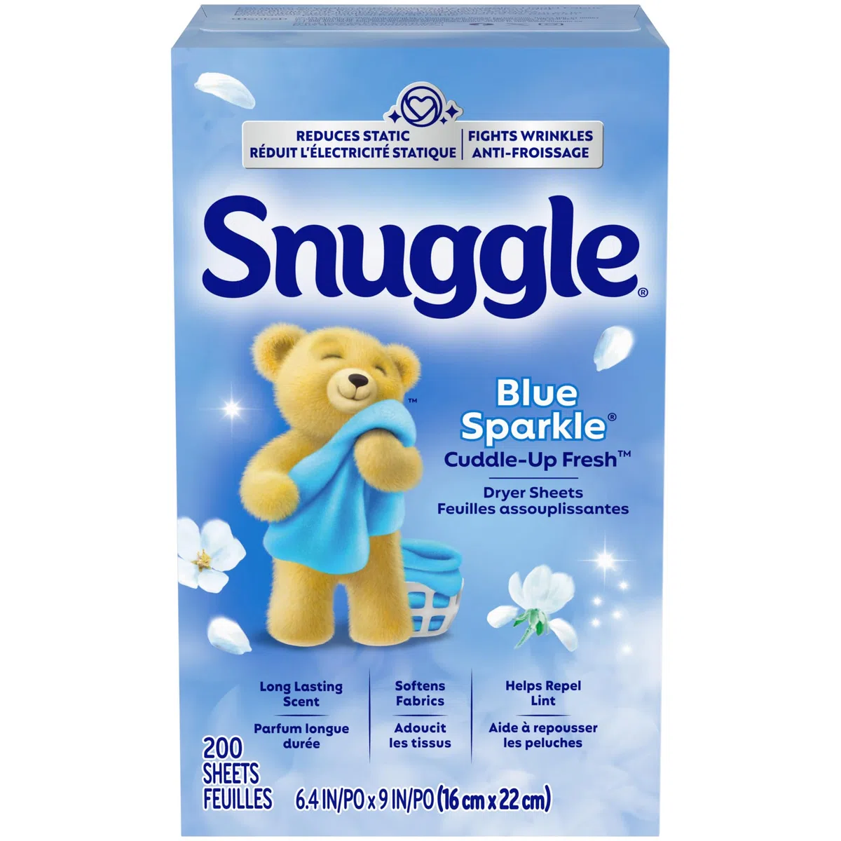 Snuggle Blu scintillante (200 foglie)