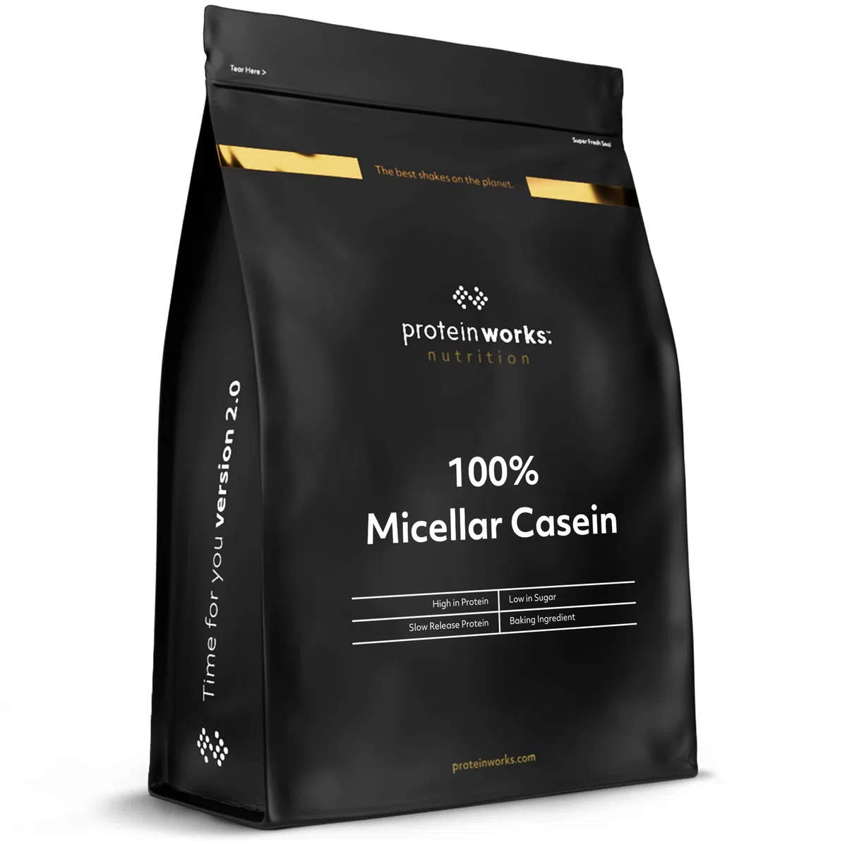 Caseina Micellare 100% Proteine In Polvere THE PROTEIN WORKS | Frullato Proteico A Rilascio Lento | Aminoacidi | Supporta Il Recupero | Crema alla Vaniglia | 500g