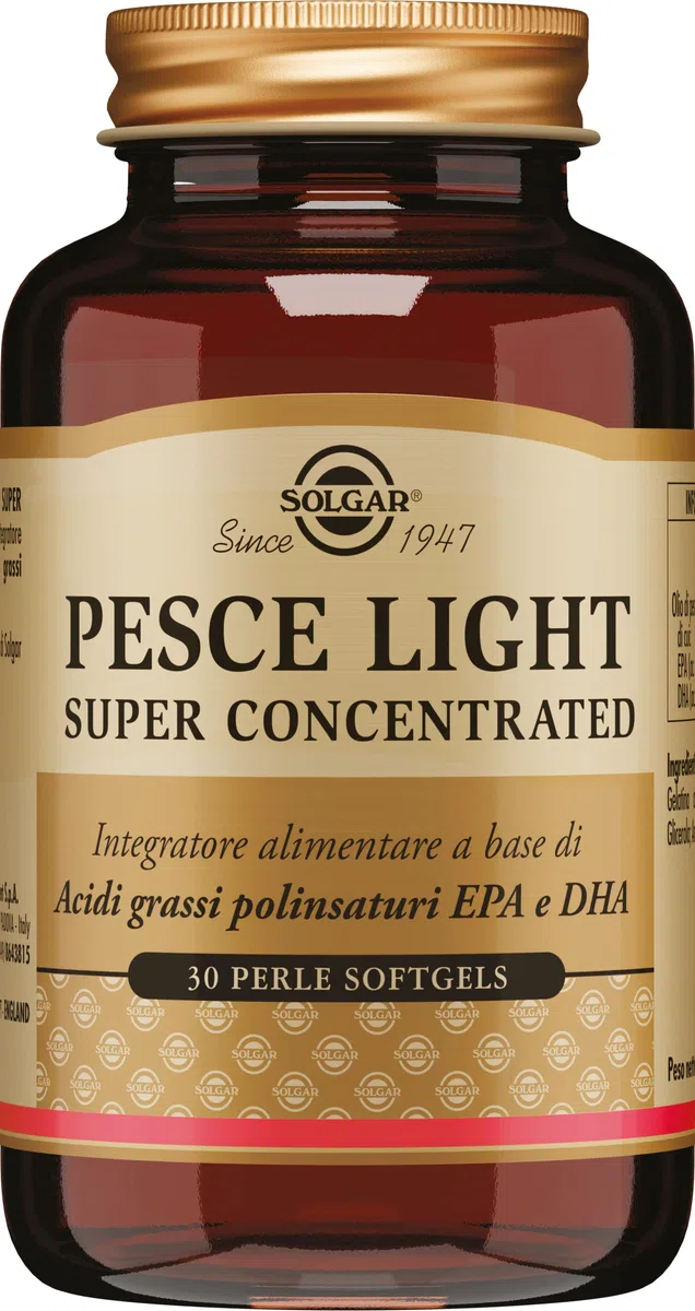 Solgar PESCE LIGHT SUPER CONCENTRATED – EPA 360 mg + DHA 240 mg per perla, 30 softgel