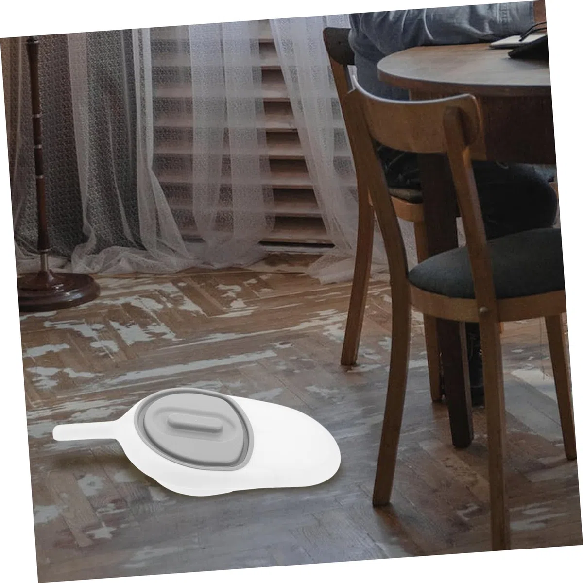Padella per Anziani con Manico, Toilette Portatile in Plastica Anti-goccia per Pazienti Costretti a Letto, Vaso Notte Versatile per Assistenza Domiciliare e Uso Esterno
