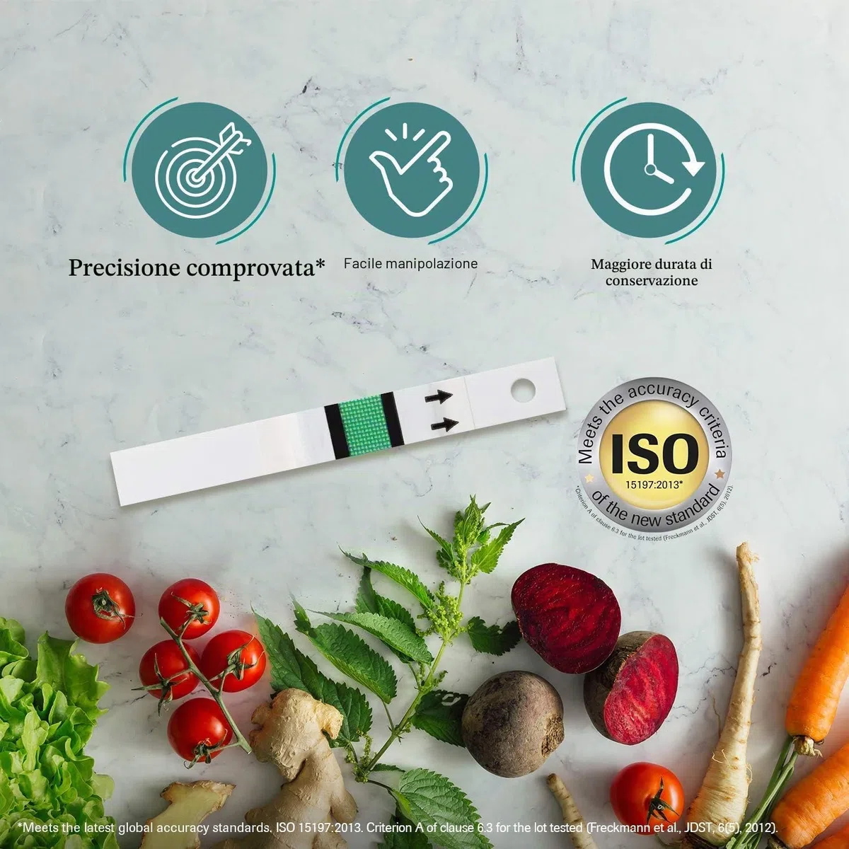 Accu-Chek, strisce reattive per misurare il livello di glucosio nel sangue (confezione da 50)