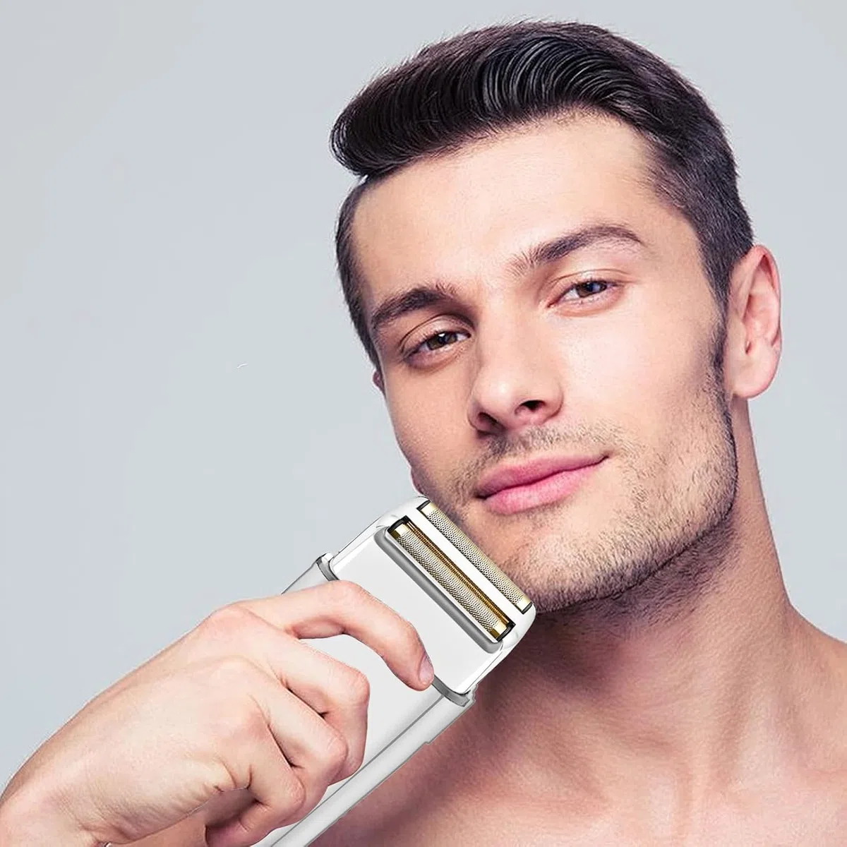 Testina di ricambio per pellicola da barba compatibile con rasoi a doppia griglia BaByliss, pellicola di ricambio compatibile con rasoi BaBylissPRO FXFS2