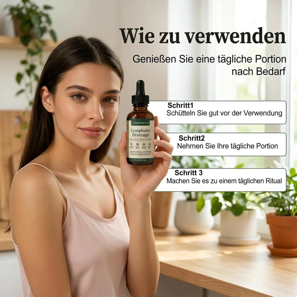 Drenaggio Linfatico Gocce, Gocce di Benessere peril Drenante Linfatico, Favorisce la Salute Generale, Formula Erboristica Naturale, Gocce di Drenante Linfatico per Donne E Uomini, 60 ml (2)