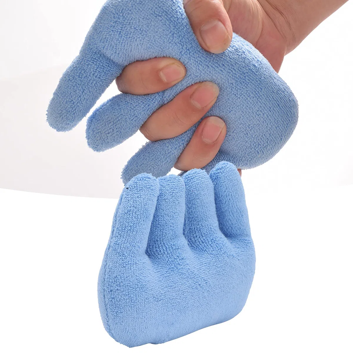Cuscino Per Contrattura delle Dita, Separatore della Barretta Dito Riabilitazione Separatore della Barretta Antidecubito Cura Pad, Anziani Movimento Dito Mano Riabilitazione/Letto del Paziente (blu)