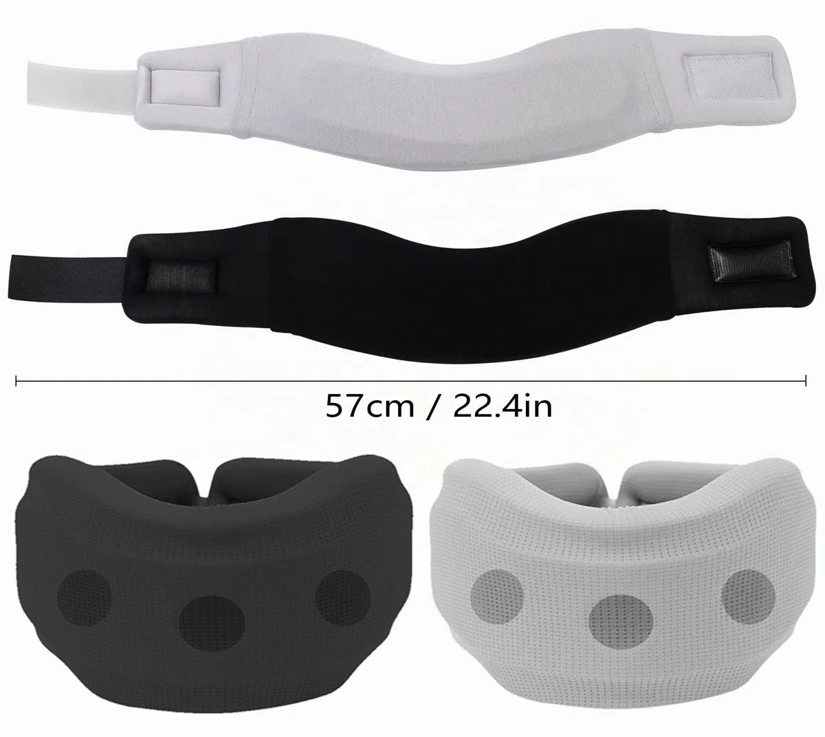 MINZHI 2 pcs Supporto per il collo per dolore, Collare di supporto cervicale, Collare cervicale, dotato di cinghie staccabili, allevia efficacemente il dolore e la pressione sulla colonna vertebrale.