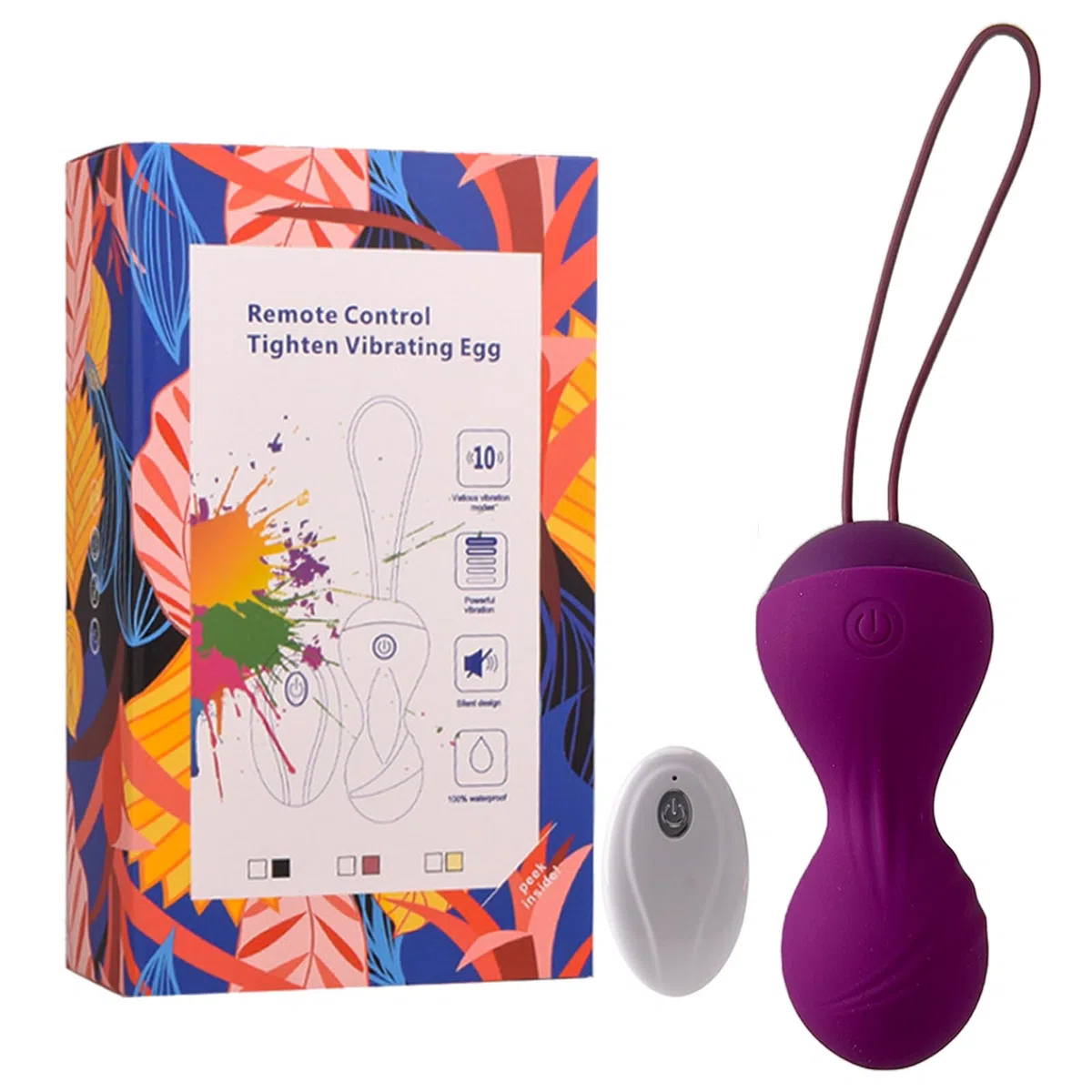 Vibratore Telecomando Distanza Bullet Vibrator, Vibratori Donna Sex Toys con 10 Modalità di Vibrazione, Giocattoli Sessuali Vibratoreper punto G, Ovetto Vibrante per Adulti Coppia