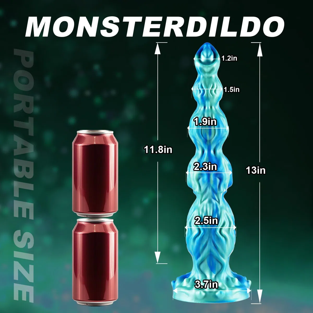 33 cm gigante mostro nodo cavallo dildo, fantasy realistico mostro mostro con 4 nodi alla pecorina, grande drago dildo, silicone spesso ventosa anale, gigante nodo nodo per anale grasso punto G,unisex